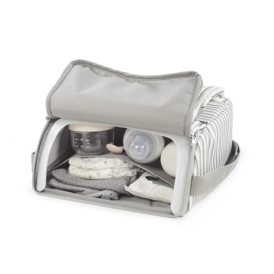 Walking&#x20;Mum&#x20;&#x7C;&#x20;Cadeira&#x20;de&#x20;Refei&#x00E7;&#x00E3;o&#x20;Port&#x00E1;til&#x20;Botton&#x20;Strips&#x20;-&#x20;Branco