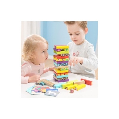 TopBright&#x20;Torre&#x20;de&#x20;Madeira&#x20;Jenga&#x20;Animais