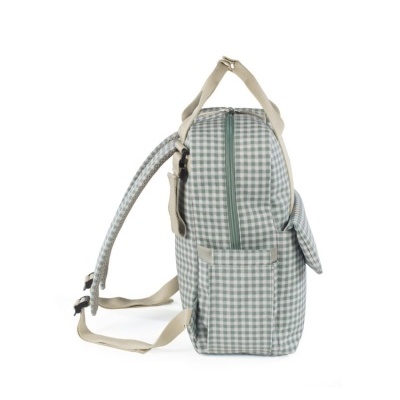 WALKING&#x20;MUM&#x20;&#x7C;&#x20;MOCHILA&#x20;DE&#x20;MATERNIDADE&#x20;I&#x20;LOVE&#x20;VICHY&#x20;GREEN