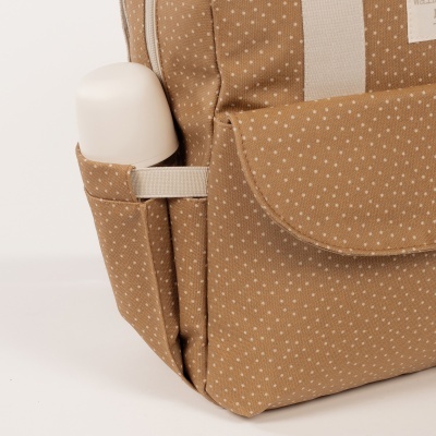 Walking&#x20;Mum&#x20;&#x7C;&#x20;Mochila&#x20;de&#x20;Maternidade&#x20;Polka&#x20;Dot&#x20;Poppy&#x20;Cinnamon