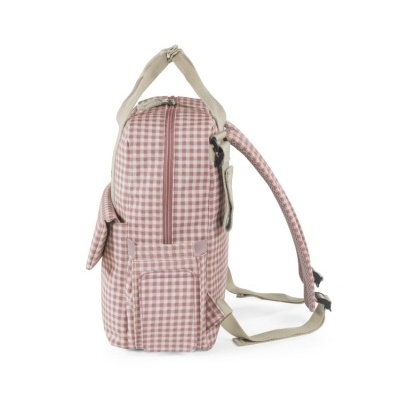 WALKING&#x20;MUM&#x20;&#x7C;&#x20;MOCHILA&#x20;DE&#x20;MATERNIDADE&#x20;I&#x20;LOVE&#x20;VICHY&#x20;PINK