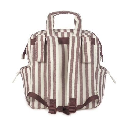 Pasito&#x20;a&#x20;Pasito&#x20;&#x7C;&#x20;Mochila&#x20;de&#x20;Maternidade&#x20;Cherry&#x20;Strips&#x20;-&#x20;Cereja