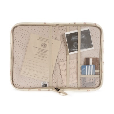 Walking&#x20;Mum&#x20;Porta&#x20;Documentos&#x20;Mimosa&#x20;-&#x20;Rosa&#x20;e&#x20;P&#x00E9;rola