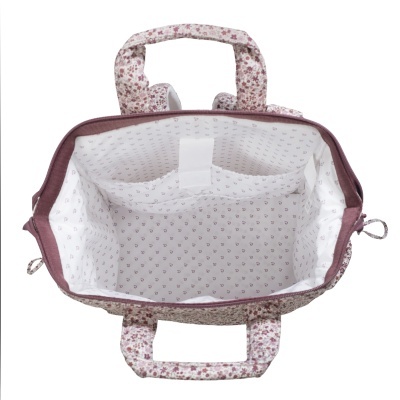 Pasito&#x20;a&#x20;Pasito&#x20;&#x7C;&#x20;Mochila&#x20;de&#x20;Maternidade&#x20;Cherry&#x20;Flowers&#x20;-&#x20;Rosa