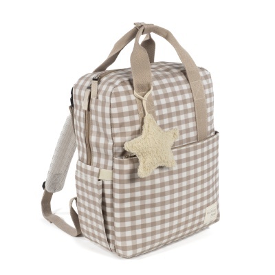 Walking&#x20;Mum&#x20;&#x7C;&#x20;Mochila&#x20;de&#x20;Maternidade&#x20;Caetana&#x20;Sand&#x20;-&#x20;Bege