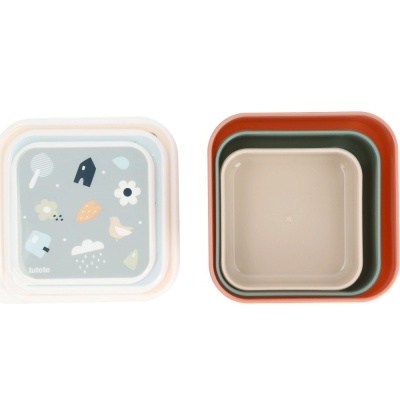 Tutete&#x20;Conjunto&#x20;3&#x20;Caixas&#x20;para&#x20;Alimentos&#x20;Geometric&#x20;Nature