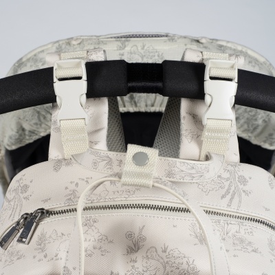 Pasito&#x20;a&#x20;Pasito&#x20;&#x7C;&#x20;Mochila&#x20;de&#x20;Maternidade&#x20;Toile&#x20;de&#x20;Jouy&#x20;Cream&#x20;-&#x20;Bege