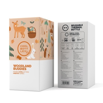 Cool&#x20;Bottles&#x20;&#x7C;&#x20;Kiddies&#x20;Woodland&#x20;Buddies&#x20;350ml