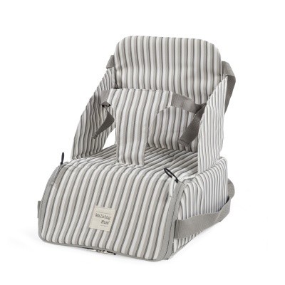 Walking&#x20;Mum&#x20;&#x7C;&#x20;Cadeira&#x20;de&#x20;Refei&#x00E7;&#x00E3;o&#x20;Port&#x00E1;til&#x20;Botton&#x20;Strips&#x20;-&#x20;Branco