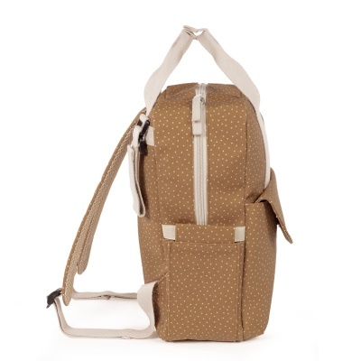 Walking&#x20;Mum&#x20;&#x7C;&#x20;Mochila&#x20;de&#x20;Maternidade&#x20;Polka&#x20;Dot&#x20;Poppy&#x20;Cinnamon