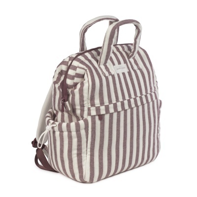 Pasito&#x20;a&#x20;Pasito&#x20;&#x7C;&#x20;Mochila&#x20;de&#x20;Maternidade&#x20;Cherry&#x20;Strips&#x20;-&#x20;Cereja