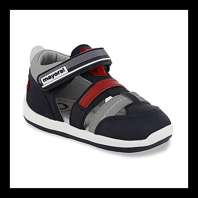 Sapatilha de criança azul-marinho com fecho de velcro Mayoral