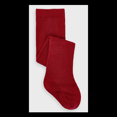 Meias vermelhas com textura lisa e canelada