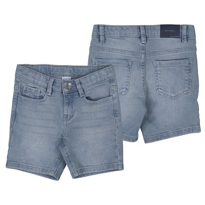 Calções de ganga azul claro para criança com etiqueta NATURAL COLLECTION