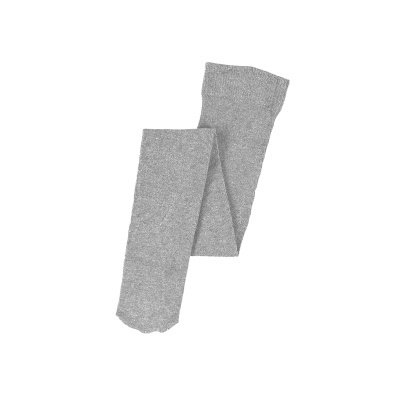 Meias cinzentas de tecido liso