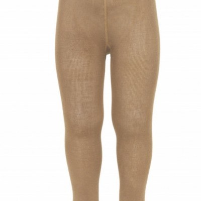 Calças térmicas bege em fundo branco