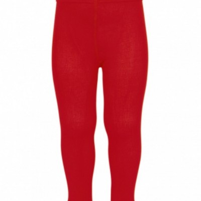 Collants vermelhos lisos para criança