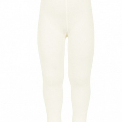 Collants brancos para criança sobre fundo branco