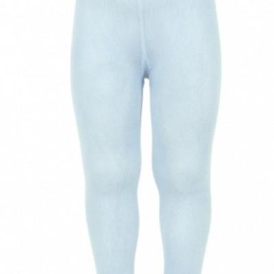 Meias-calças azuis claras para bebé