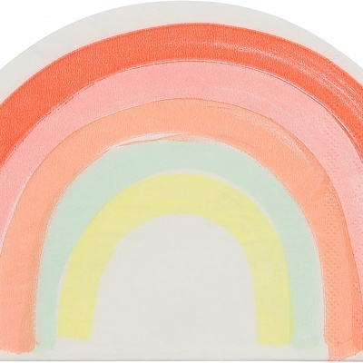 Tapete infantil em forma de arco-íris colorido