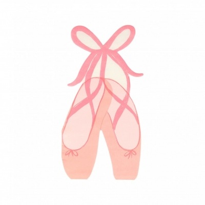 Ilustração de sapatilhas de bailarina cor-de-rosa com fitas e laços