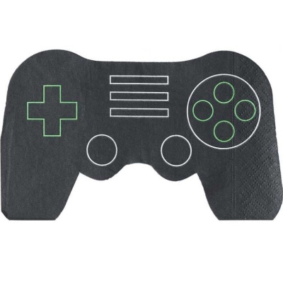 Guardanapo preto formato comando videojogo