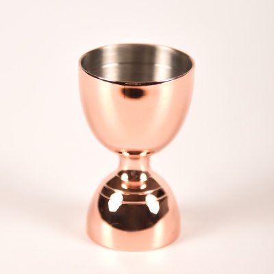 Doseador medidor de bebidas metálico cobre e aço inox