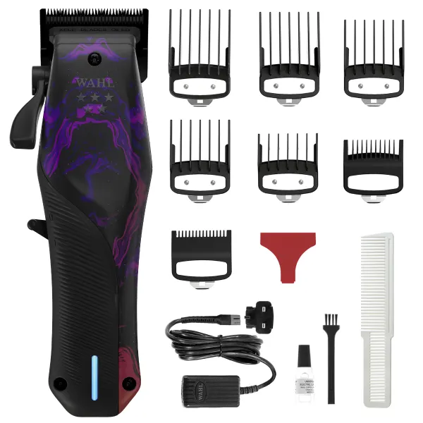 Máquina de cortar cabelo elétrica WAHL com diversos acessórios
