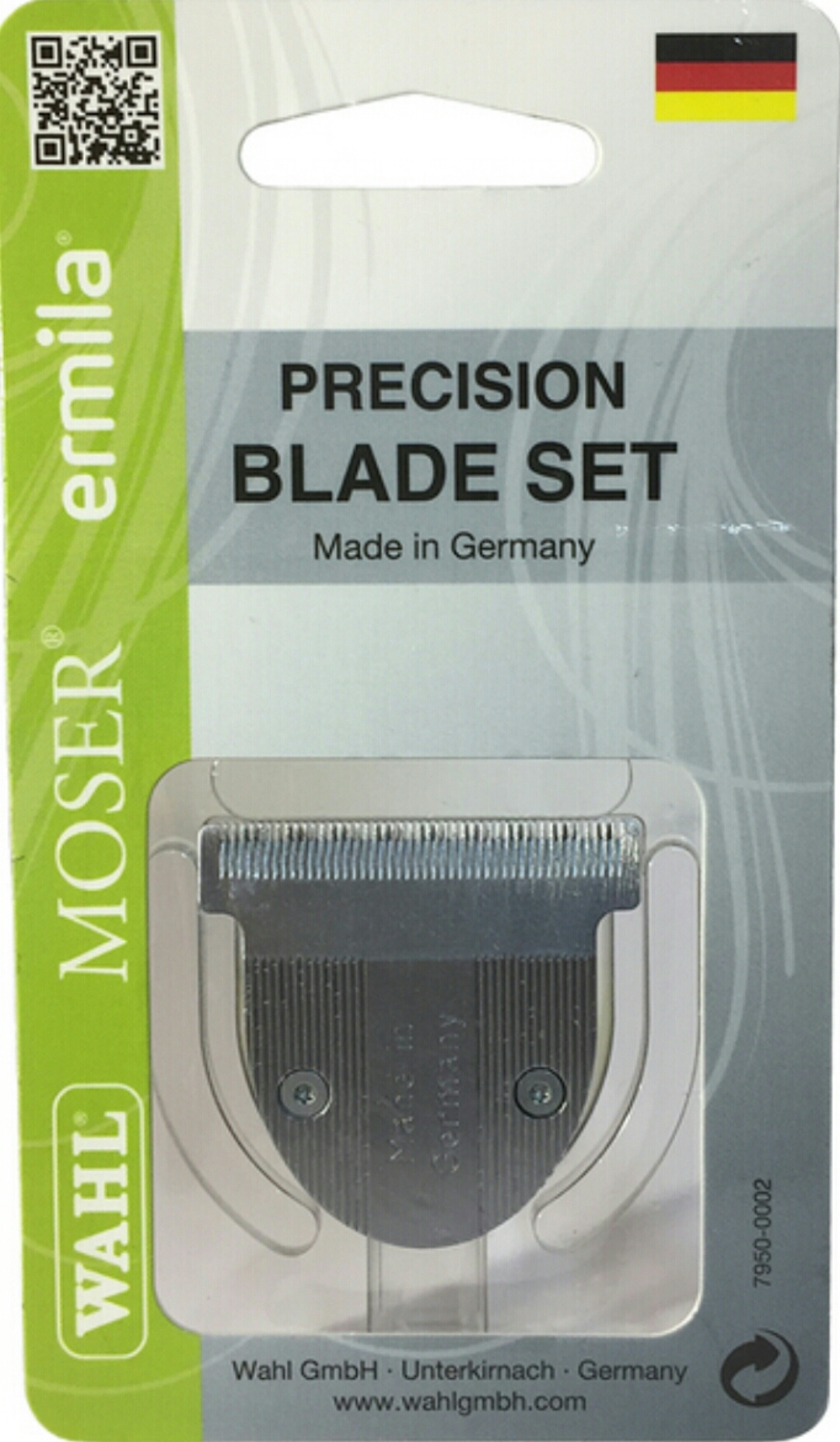 Bloco de lâmina de precisão para aparador com embalagem em cartão e plástico transparente