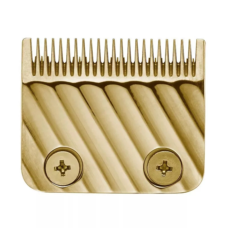 Cabeça de corte metálica dourada para máquina de barbear
