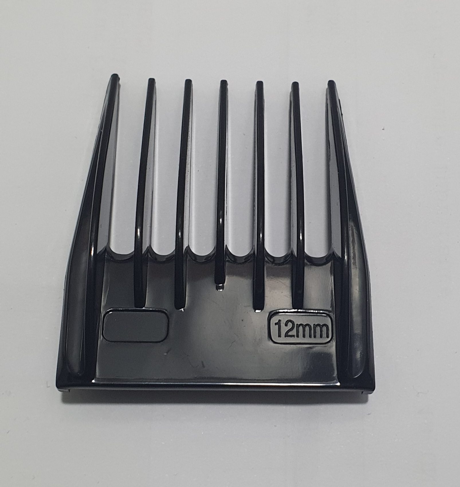 Pente preto de 12mm para aparador de cabelo