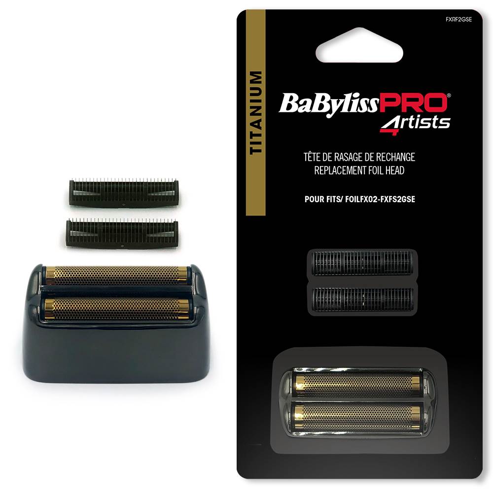 conjunto de cabeças de substituição para barbeador BaByliss PRO Artists preto e dourado