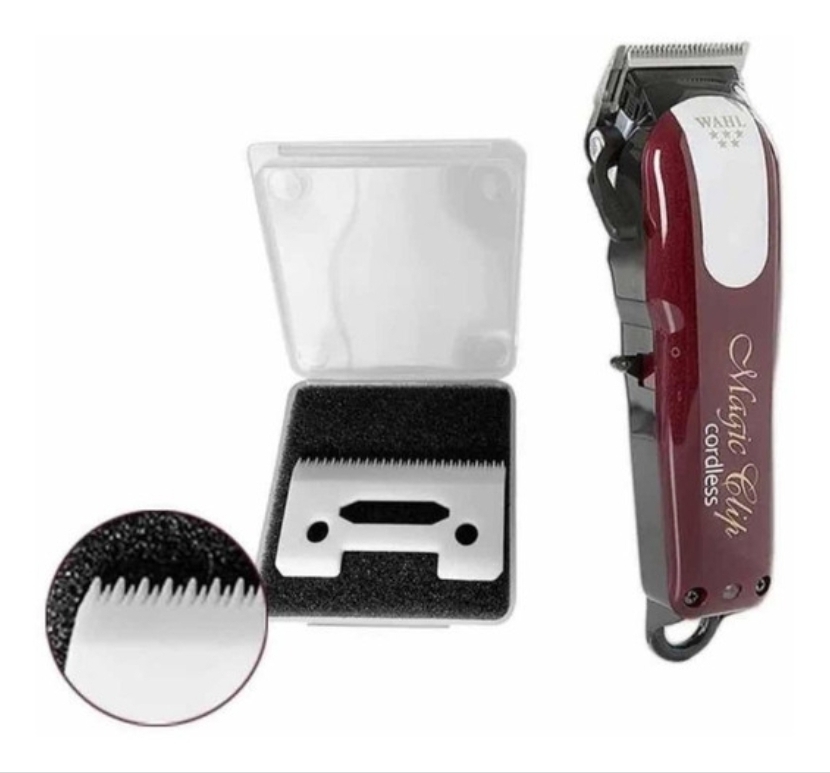 Máquina de cortar cabelo WAHL Magic Clip cordless com acessório de corte e caixa plástica