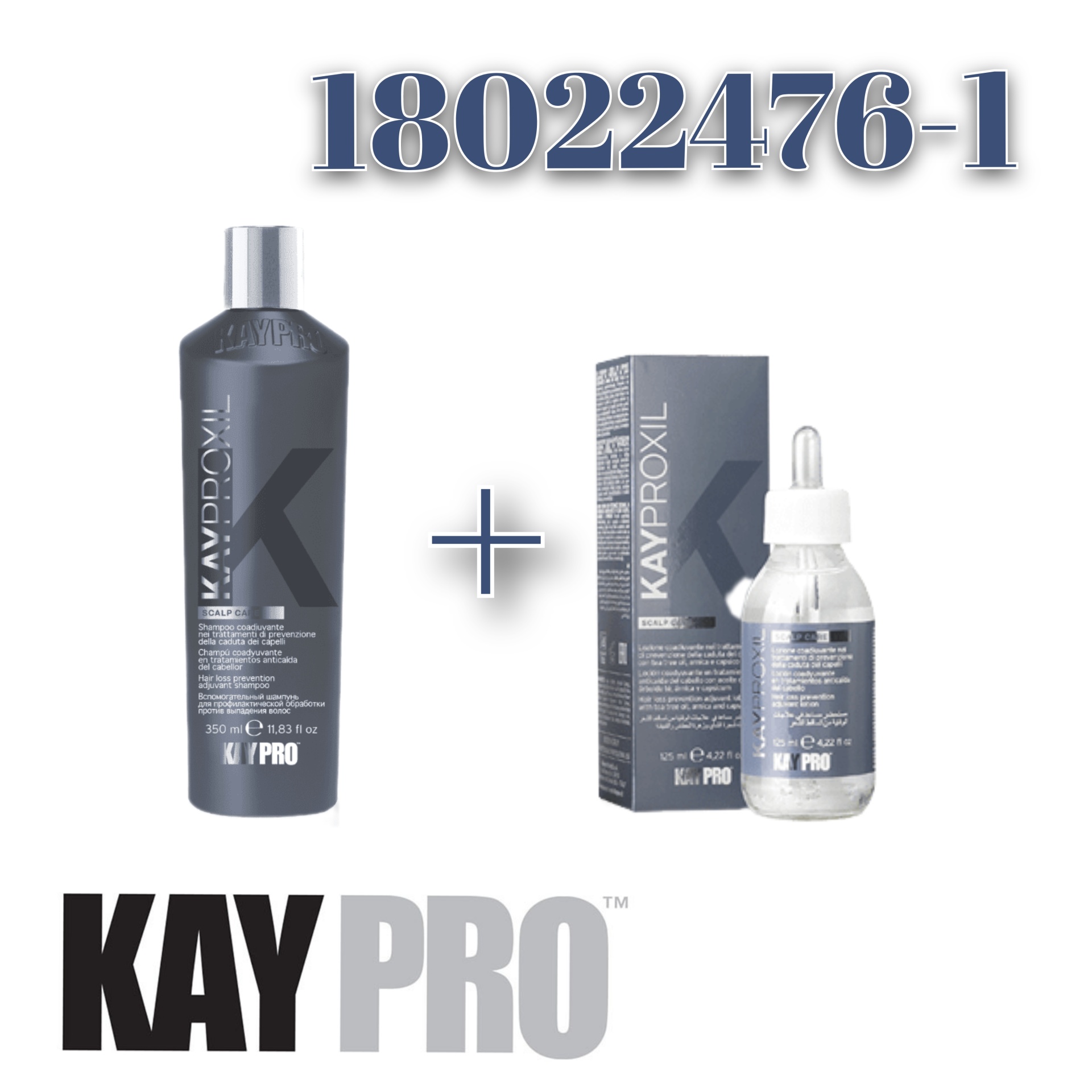 Dois produtos KAYPRO em preto com um número acima e logo abaixo