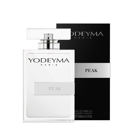 Frasco de perfume Yodeyma Paris Peak com caixa preta