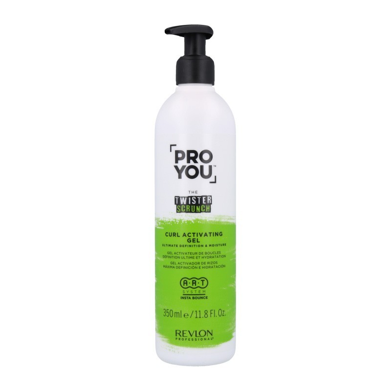 Frasco branco com doseador preto de gel ativador de caracóis REVLON PROFESSIONAL
