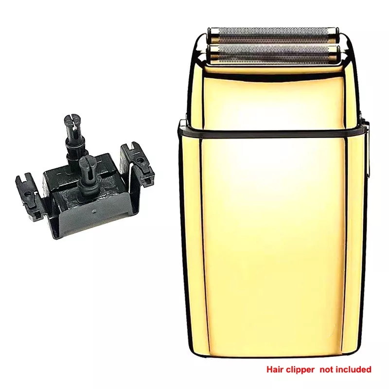 Cabeça substituição aparador de barba dourada e preta com peça plástica separada