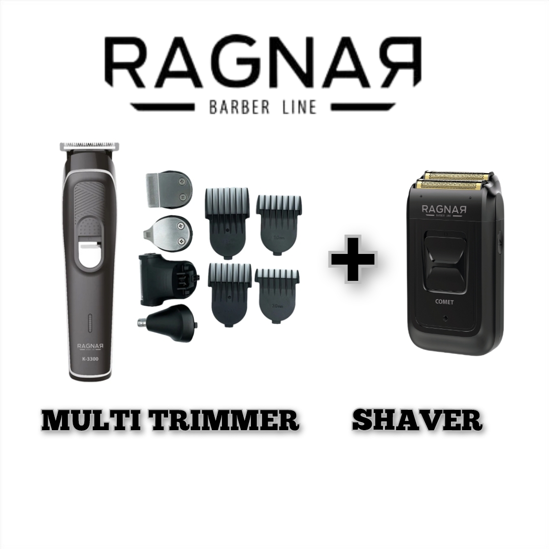 Kit aparador multi trimmer e shaver RAGNAR com acessórios