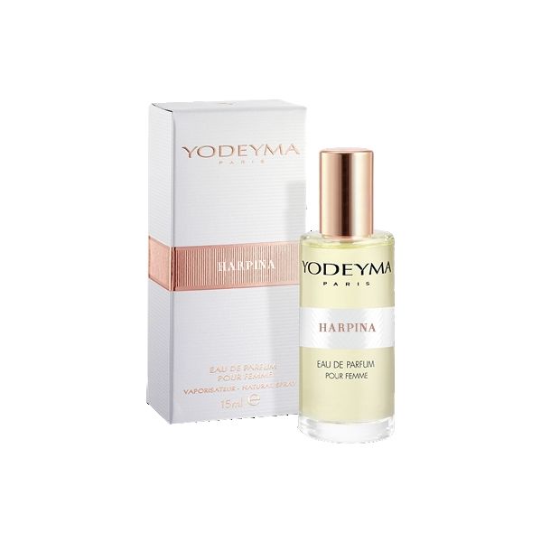Frasco de perfume Yodeyma Harpina com embalagem