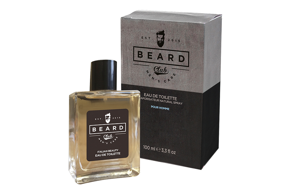 Frasco e caixa de eau de toilette Beard Club