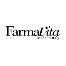 Logótipo FarmaVita Made in Italy em preto sobre fundo branco