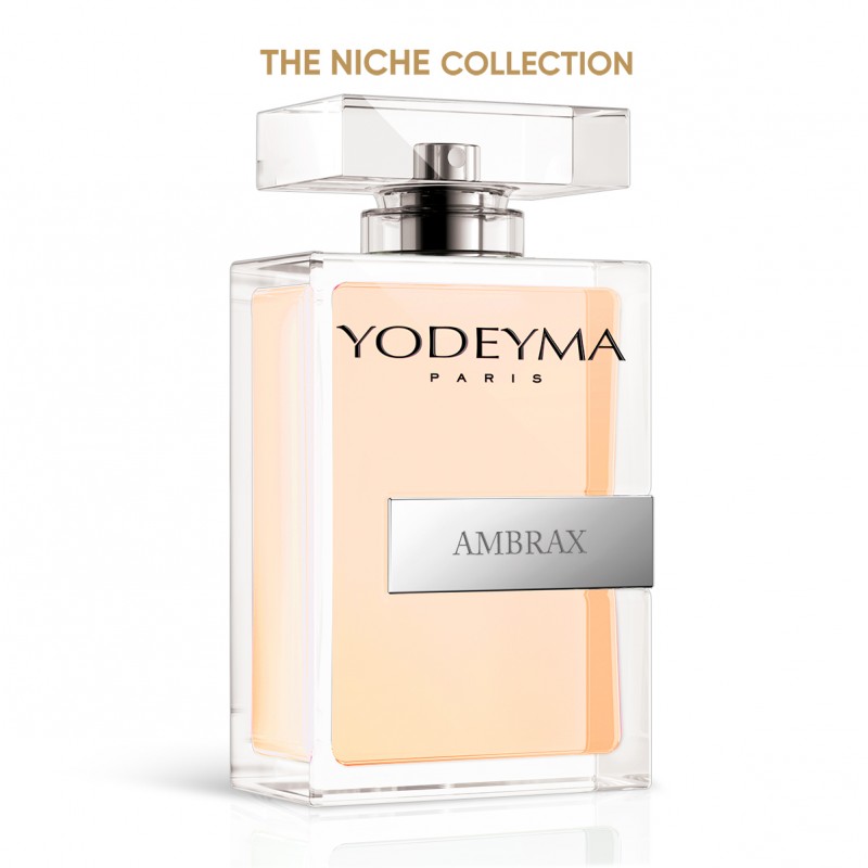 Frasco de perfume Yodeyma Ambrax da coleção The Niche Collection