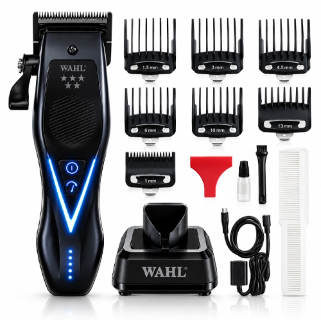 Conjunto de máquina de cortar cabelo WAHL com acessórios