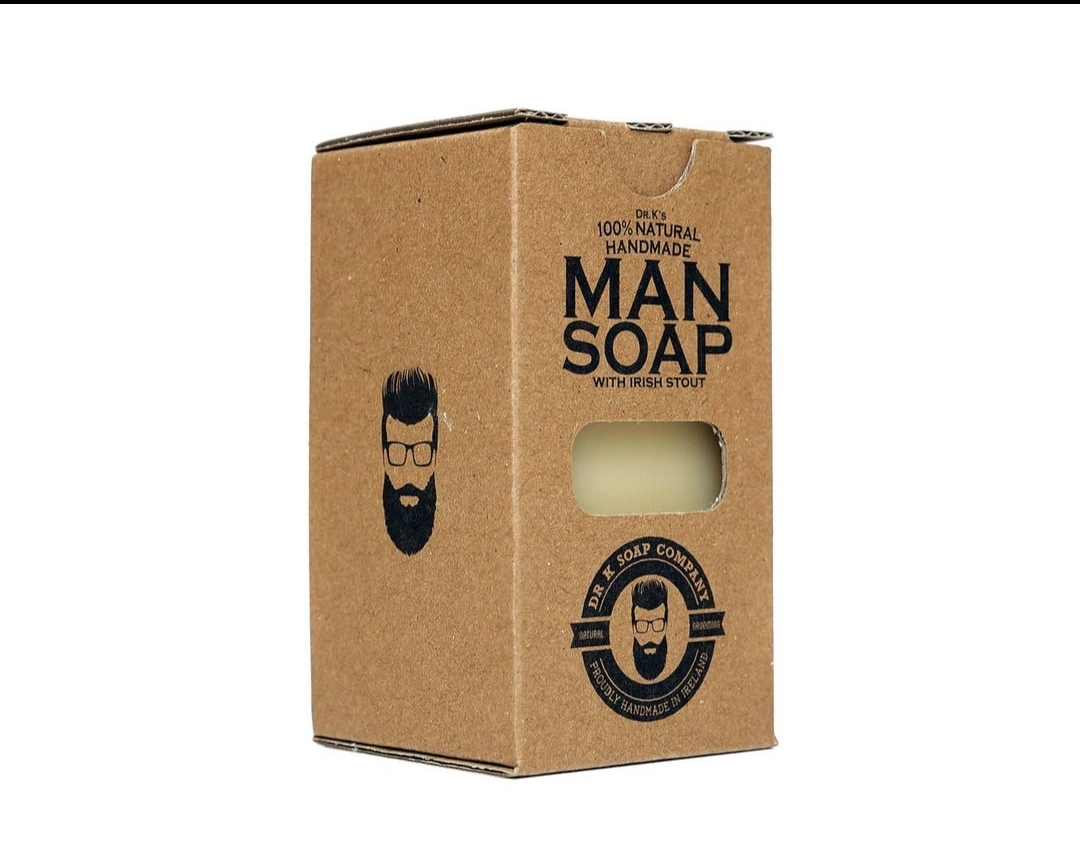Embalagem de sabão masculino natural feita à mão