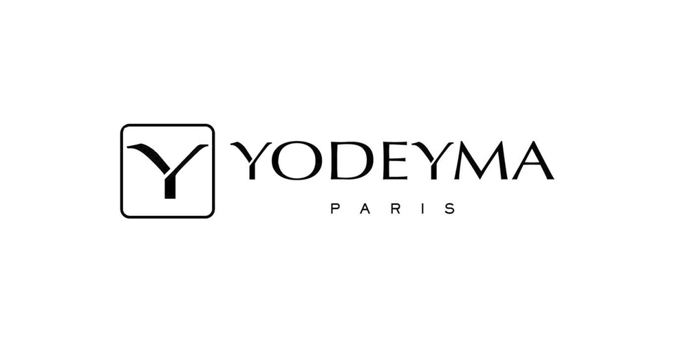 Logótipo YODEYMA PARIS com símbolo em forma de Y estilizado