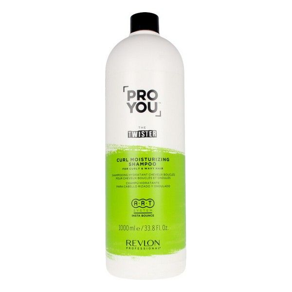 Frasco de shampoo hidratante para caracóis PRO YOU com etiqueta verde e branca.