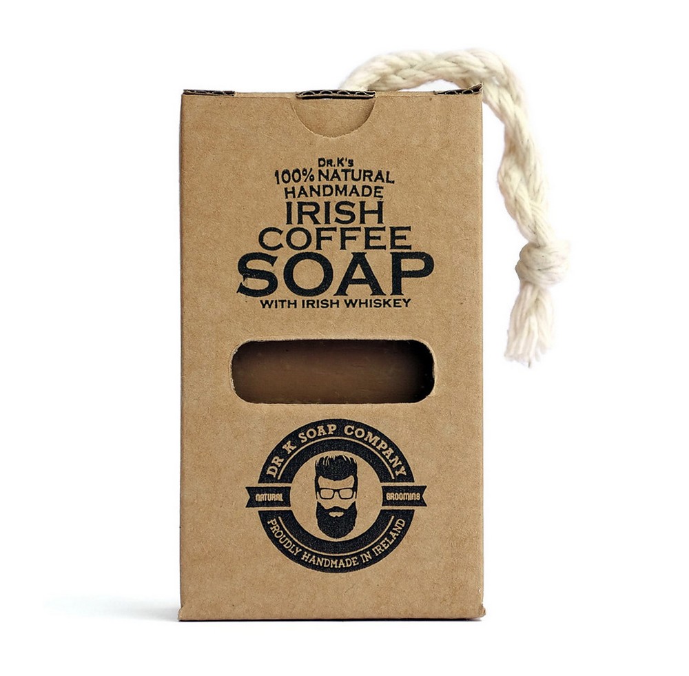 Embalagem de sabonete artesanal Irish Coffee Soap com corda