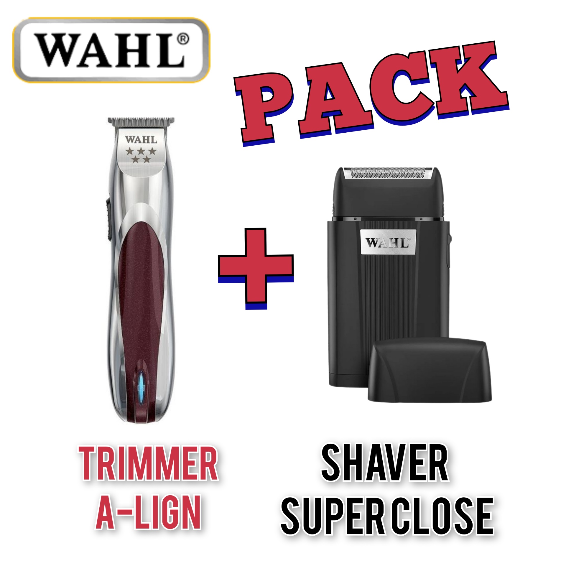 Conjunto Wahl aparador e máquina de barbear Pack