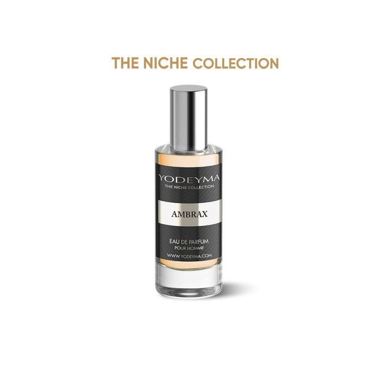 Frasco de perfume Yodeyma Ambrax da coleção The Niche Collection