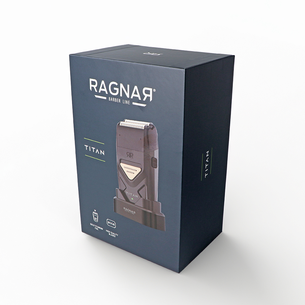 Embalagem de aparelho de barbear elétrico RAGNAR TITAN preta